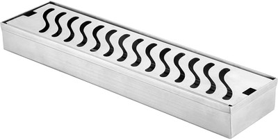 Jumboseal Floor Stainless Steel Push Down Strainer(30 cm Set of 1)