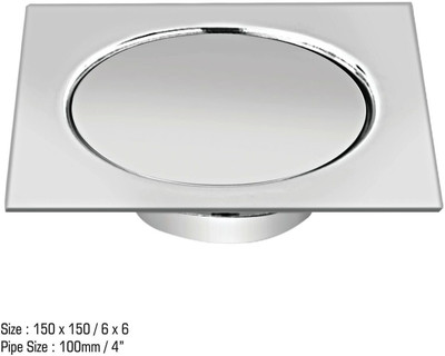 Sanjay Chilly Floor Stainless Steel Push Down Strainer(12.5 cm Set of 1)