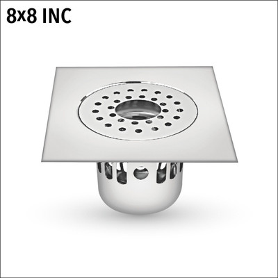Sanjay Chilly Floor Stainless Steel Push Down Strainer(20 cm Set of 1)