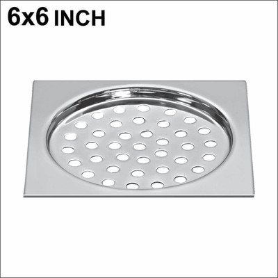 Sanjay Chilly Floor Stainless Steel Push Down Strainer(15.3 cm Set of 1)
