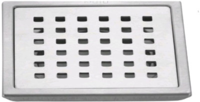 Goeka Floor Stainless Steel Push Down Strainer(13 cm Set of 1)