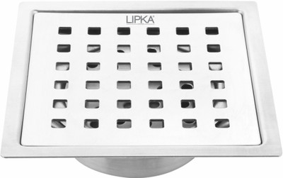 Lipka Floor Stainless Steel Push Down Strainer(12.7 cm Set of 1)