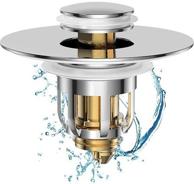 PRATYADH Basin Stainless Steel Pop-Up Strainer(4.5 cm Set of 1)