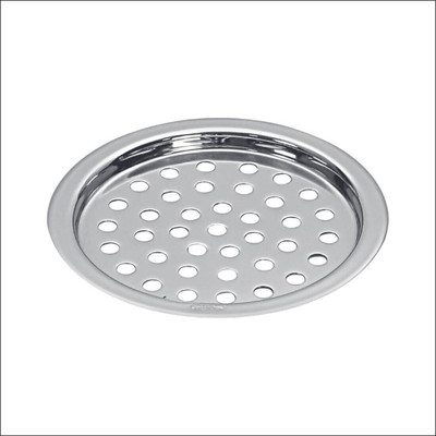 Sanjay Chilly Floor Stainless Steel Push Down Strainer(12.5 cm Set of 1)