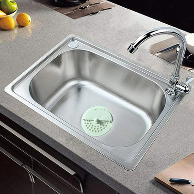 Gift Corner Kitchen Sink Plastic Push Down Strainer(11 cm Set of 1)