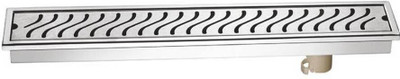 KAMAL Floor Stainless Steel Push Down Strainer(45 cm Set of 1)