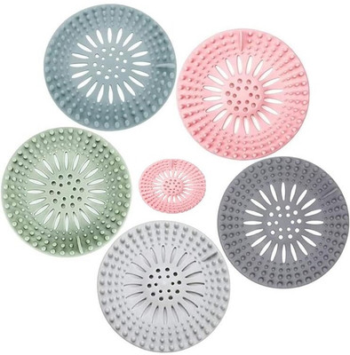 Imegaz Basin Plastic Pop-Up Strainer(7 cm Set of 6)