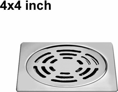 Sanjay Chilly Floor Stainless Steel Push Down Strainer(10.1 cm Set of 1)