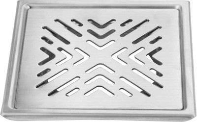 AVOQ Floor Stainless Steel Push Down Strainer(12.5 cm Set of 1)