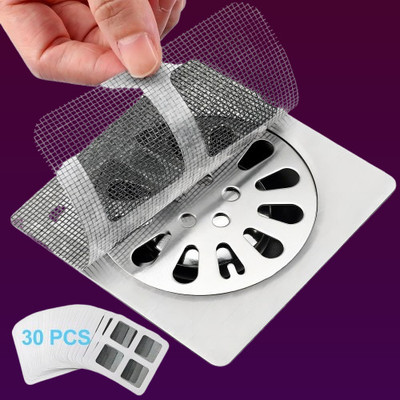 Vextrix Basin, Kitchen Sink, Bathroom Sink, Bathtub, Floor Plastic Push Down Strainer(10 cm Set of 30)