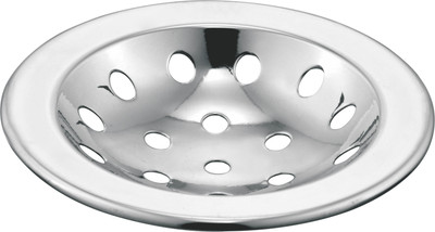 Cliquin Floor Stainless Steel Push Down Strainer(10.16 cm Set of 1)