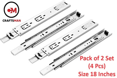 Craftsman Side Mount Full Extension Drawer Slide(Pack of 4)