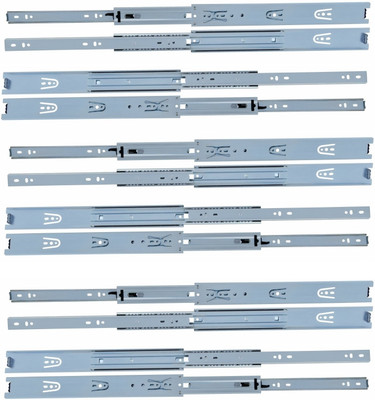 SMART SLIDE Side Mount Full Extension Drawer Slide(Pack of 6)