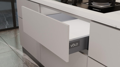 Volo Side Mount Full Extension Drawer Slide(Pack of 1)