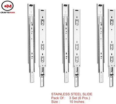 Craftsman Side Mount Full Extension Drawer Slide(Pack of 6)
