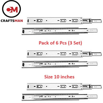 Craftsman Side Mount Full Extension Drawer Slide(Pack of 6)