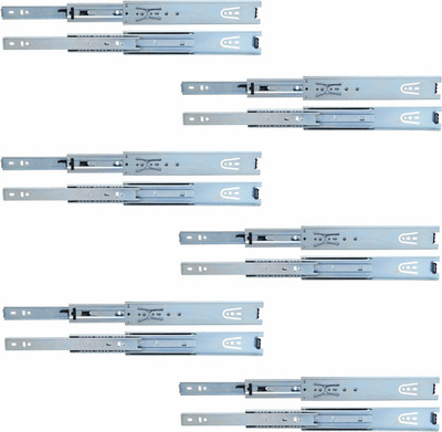 SMART SLIDE Side Mount Full Extension Drawer Slide(Pack of 6)