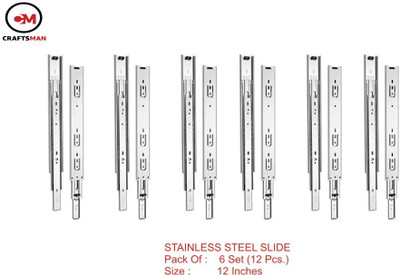 Craftsman Side Mount Full Extension Drawer Slide(Pack of 12)