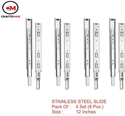Craftsman Side Mount Full Extension Drawer Slide(Pack of 8)