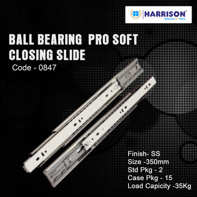 HARRISON Side Mount Full Extension Drawer Slide(Pack of 2)
