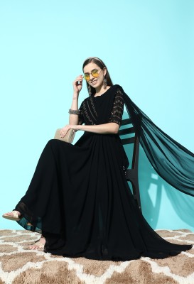 kvsfab Flared/A-line Gown(Black)