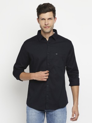 Spykar Men Solid Casual Blue Shirt