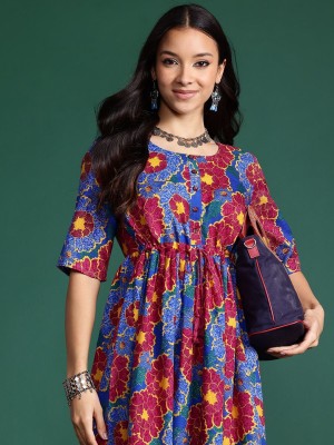 Sangria Women A-line Blue Dress