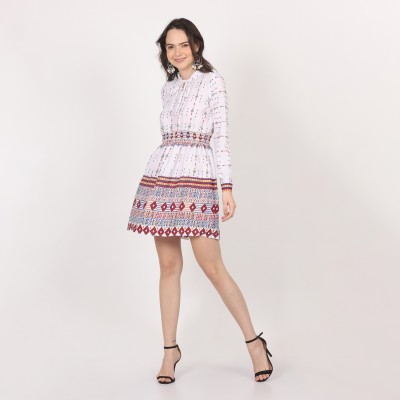 urban streetwear Women A-line Multicolor Dress