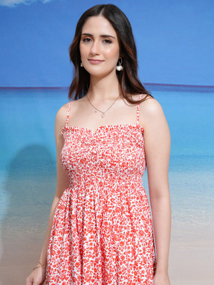 Tokyo Talkies Women Fit and Flare Pink Above Knee/Mid Thigh Length Dress