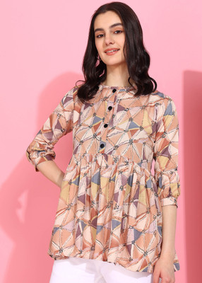 DSK STUDIO Casual Printed Women Multicolor Top