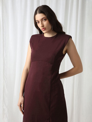 Globus Women Sheath Maroon Mini/Short Dress