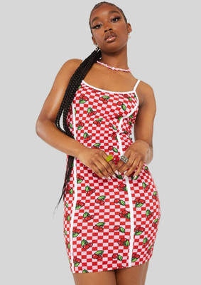 LULU & SKY Women Bodycon Multicolor Mini/Short Dress