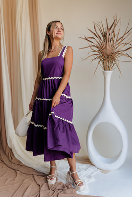 amar fashion Women Bodycon Purple Knee Length Dress