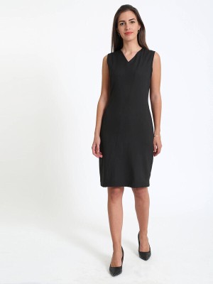 SALT ATTIRE Women Sheath Black Dress