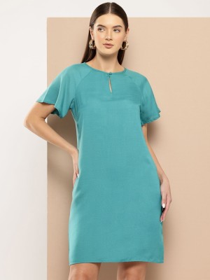 CHEMISTRY Women A-line Blue Dress