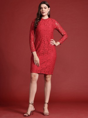 all about you Women A-line Red Dress