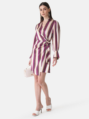 KAZO Women Skater Multicolor Mini/Short Dress