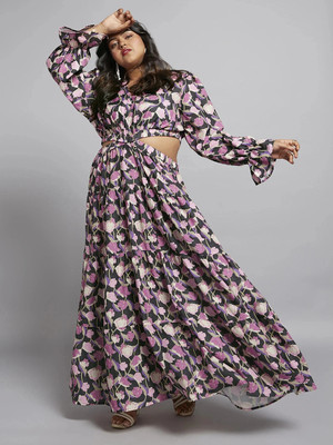 Globus Women A-line Black Maxi/Full Length Dress