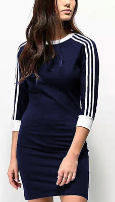 Joggers Park Women Bodycon Dark Blue Above Knee/Mid Thigh Length Dress