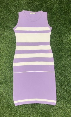 FEVERFEW Women Bodycon Purple Dress