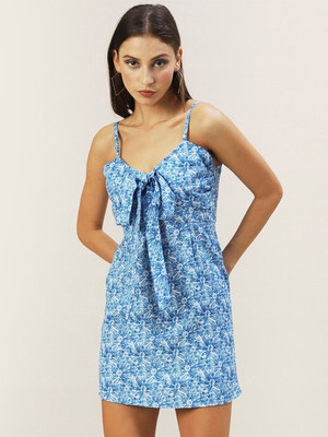Dressberry Women Sheath Blue Mini/Short Dress