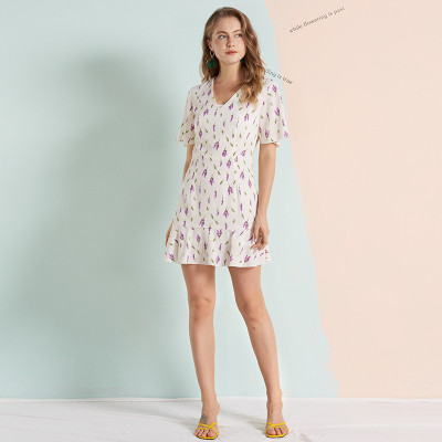 BoStreet Women Fit and Flare White Mini/Short Dress