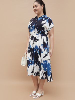 Nexus by Lifestyle Women Maxi White Below Knee Dress