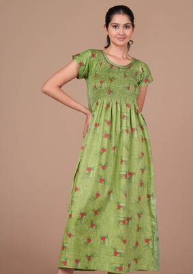 Mayaval Women Gown Blue Maxi/Full Length Dress