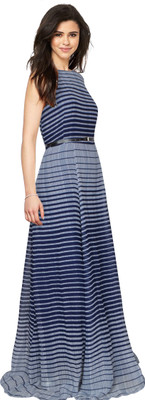 Dream Beauty Fashion Women Gown Blue Maxi/Full Length Dress