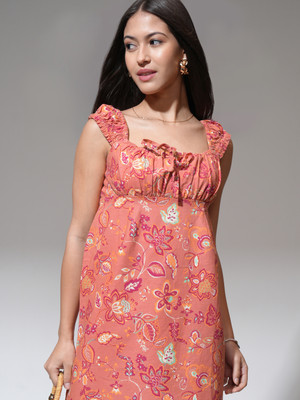 Tokyo Talkies Women Sheath Brown Mini/Short Dress