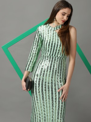 Showoff Women Bodycon Green Dress