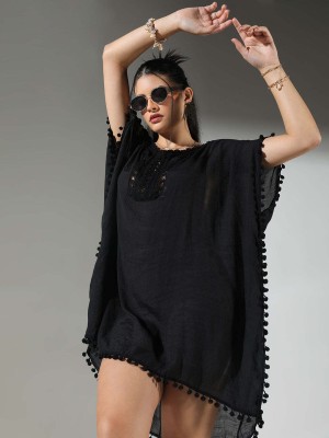 Showoff Women Kaftan Black Dress