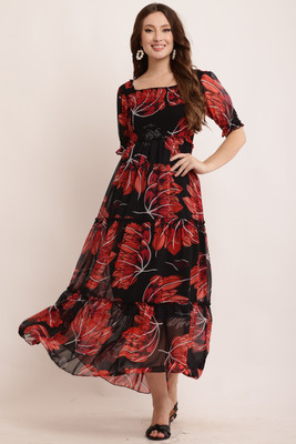 Bright Fly Women Maxi Multicolor Full Length Dress