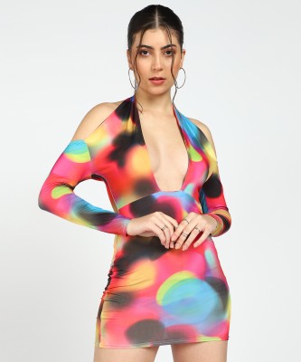 I Saw It First Women Bodycon Multicolor Dress